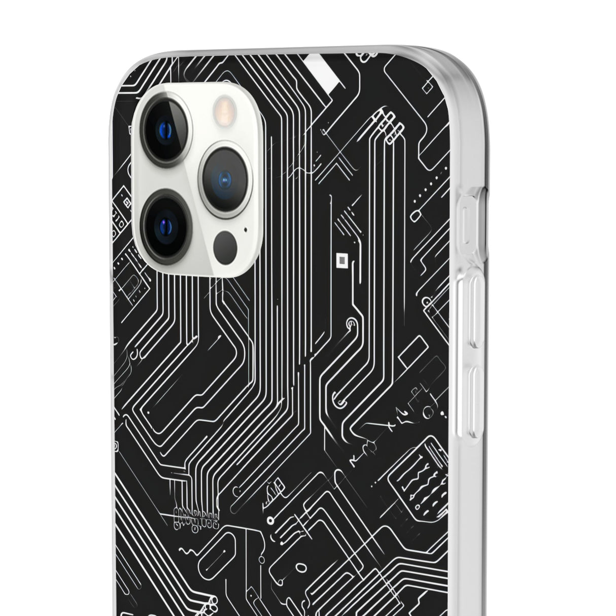 Cyber Circuitry Art | Flexible Phone Case for iPhone