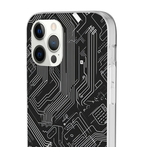 Cyber ​​Circuitry Art | Flexible Handyhülle für iPhone