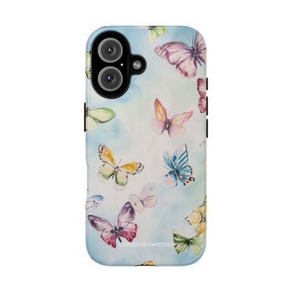 Watercolor Butterfly Bliss - Tough iPhone 16 Phone Case