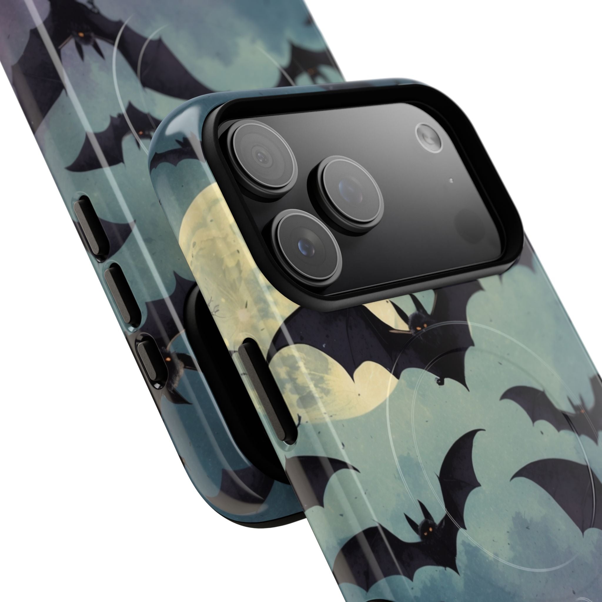 Glowing Bat Swarm iPhone 17 Pro Max Case - Tough+