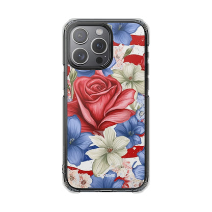 Roses Embrace Stripes iPhone Case - Impact