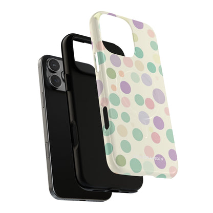 Playful Pastel Polka Dots - Tough + MagSafe® iPhone 16 Phone Case