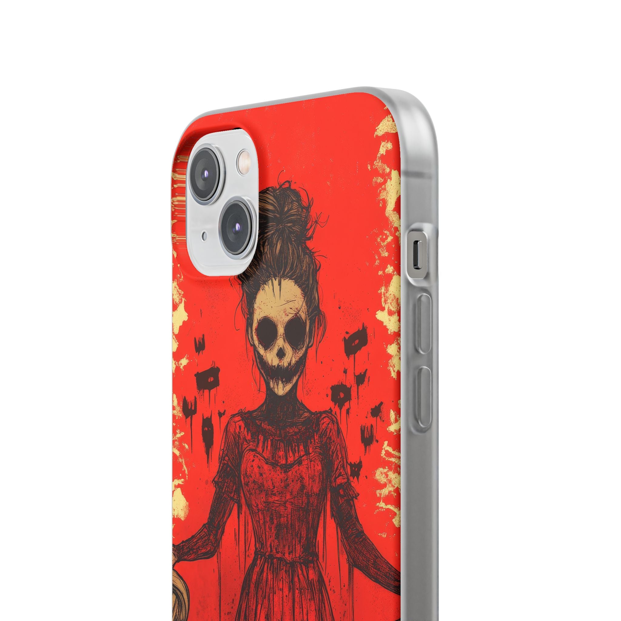 Haunting Scarlet Descent iPhone 14 - Flexi Phone Case