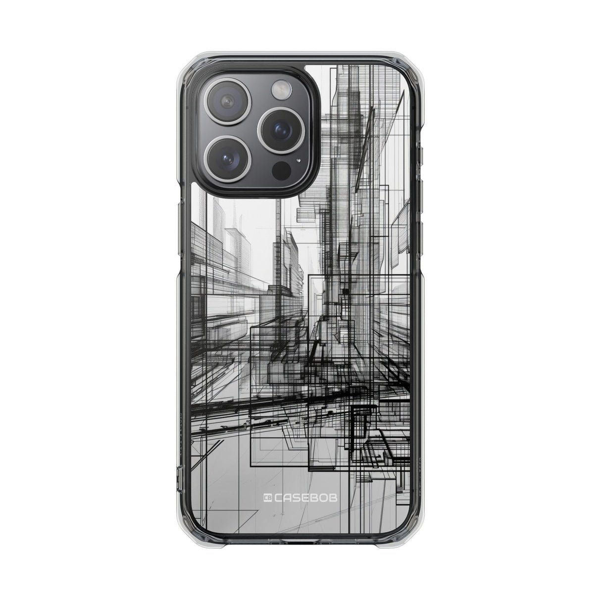 Architectural Maze - Phone Case for iPhone (Clear Impact - Magnetic)