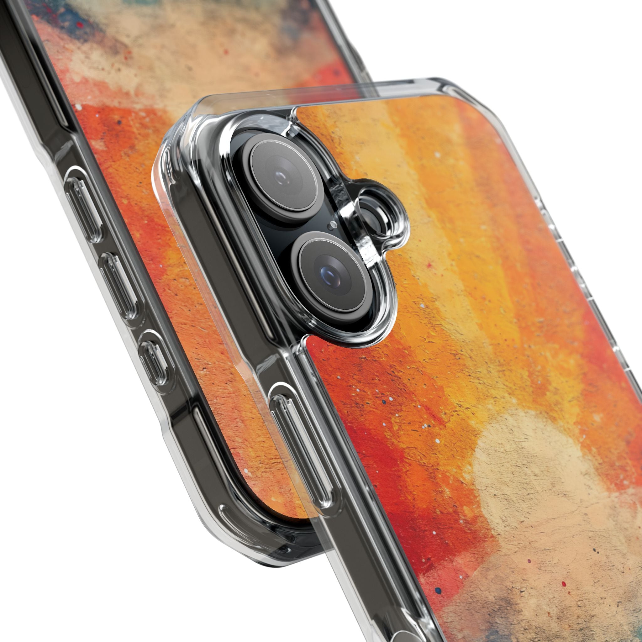 Sunburst Energy - Clear Impact iPhone 16 Phone Case