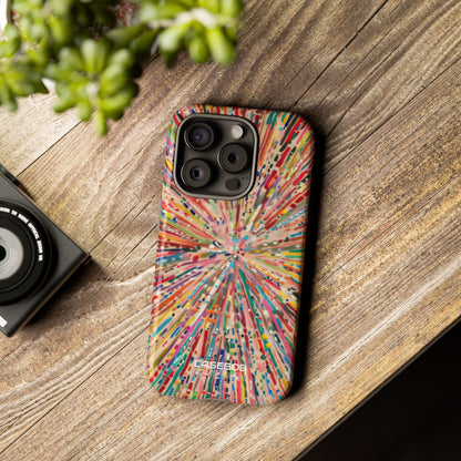 Esplosione di Colori Radianti iPhone 15 - Tough
