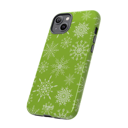 Snowflakes Dance Whimsically - iPhone Case