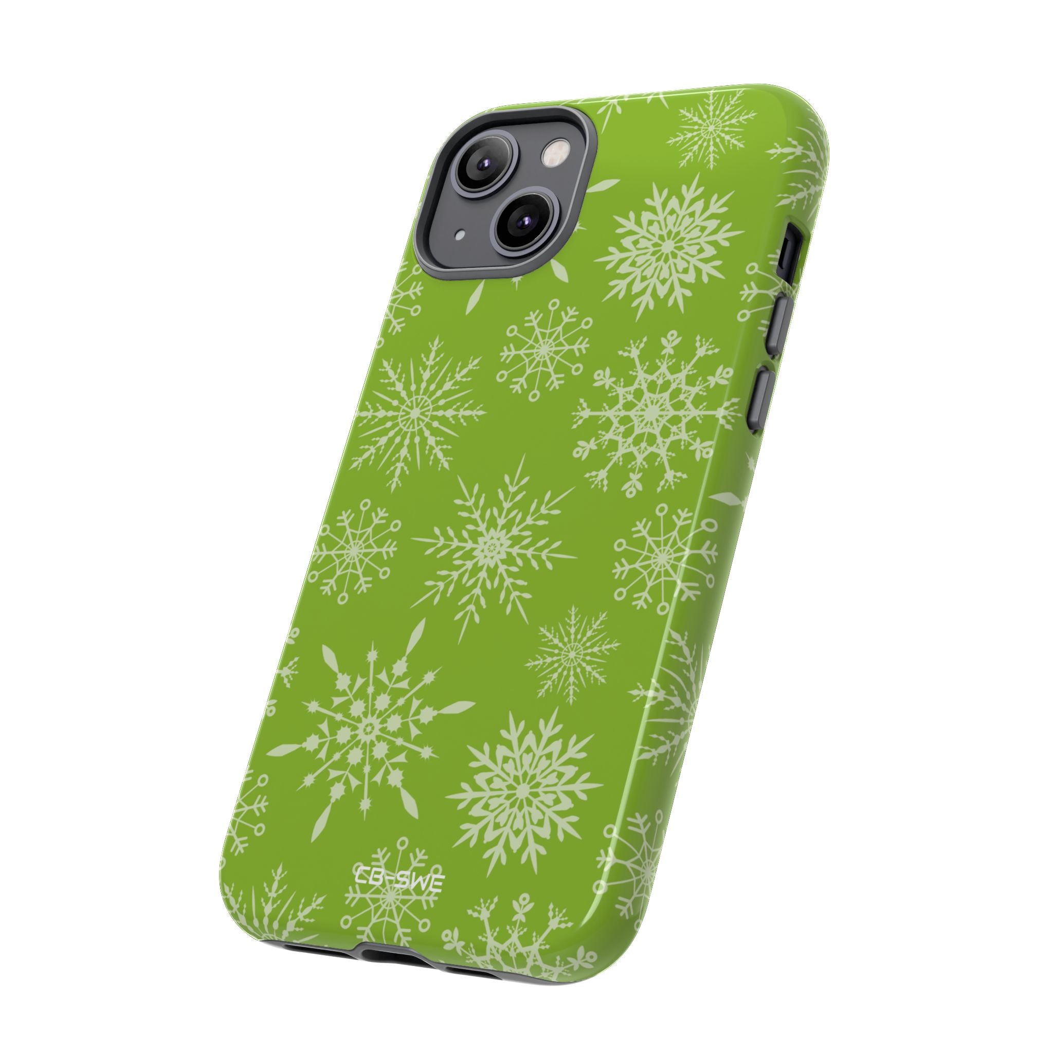 Snowflakes Dance Playfully - iPhone Case