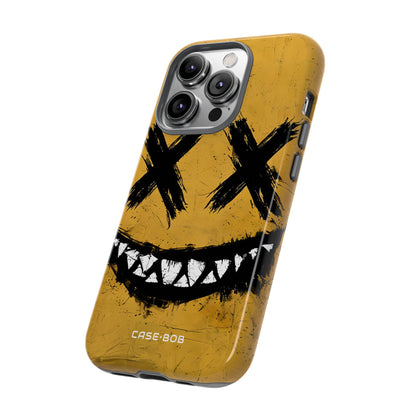 Jagged Smile Yellow iPhone 14 Pro Case - Tough