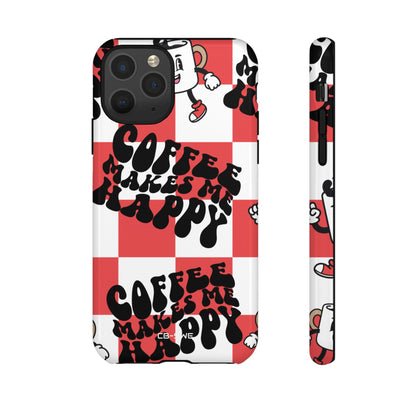 Joyful Coffee Celebration - iPhone Case