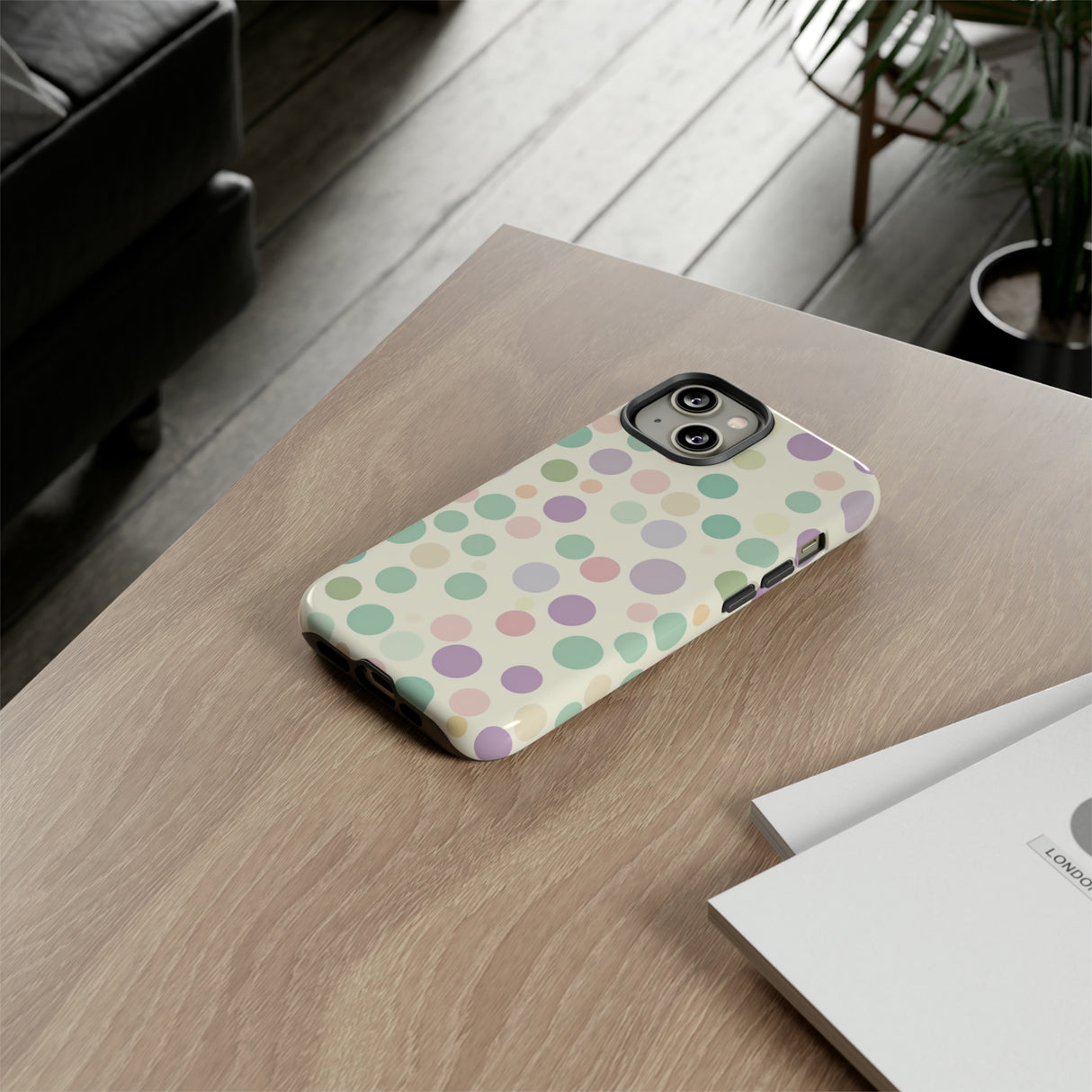 Polka Dot Pastel Harmony - Protective Phone Case