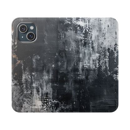 Midnight Brushstroke - iPhone 15 Case - Portemonnee