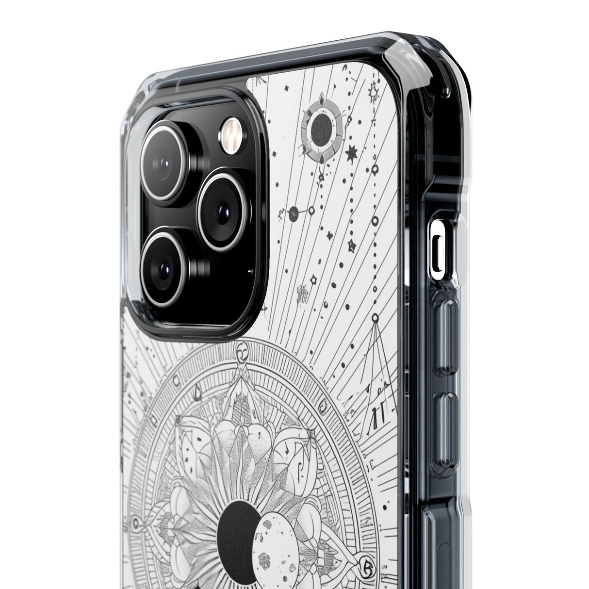 Celestial Mandala Mystique – Handyhülle für iPhone (Clear Impact – Magnetisch) 