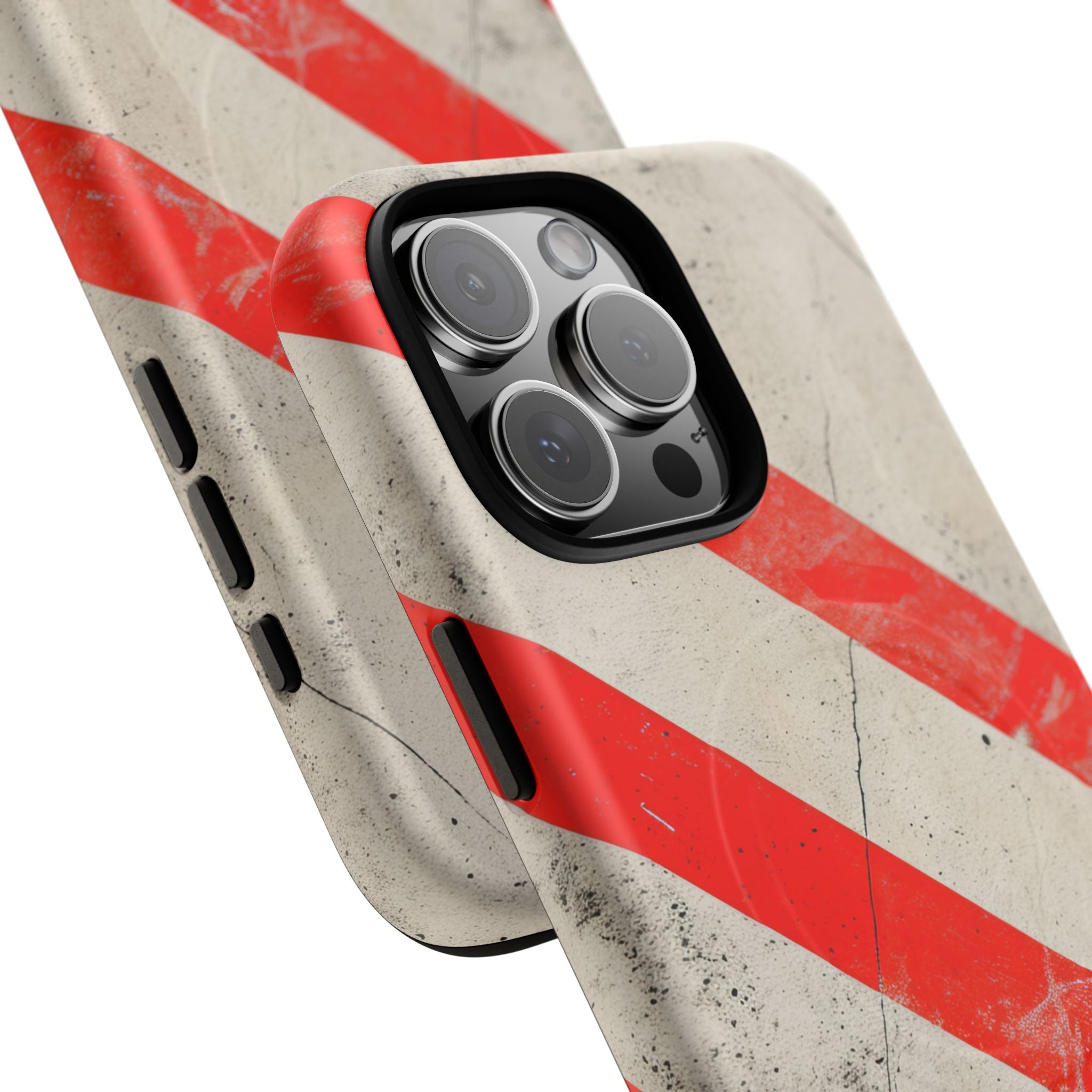 Striker Crimson Stripes iPhone 16 | Tough+ Phone Case