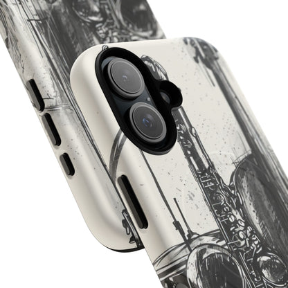 Jazz Instrument Line Symphony iPhone 16 | Tough+ Phone Case