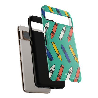Crayons Dance Playfully - Google Pixel Case