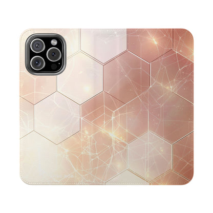 Hexagon Glow - iPhone 16 Max Case - Wallet