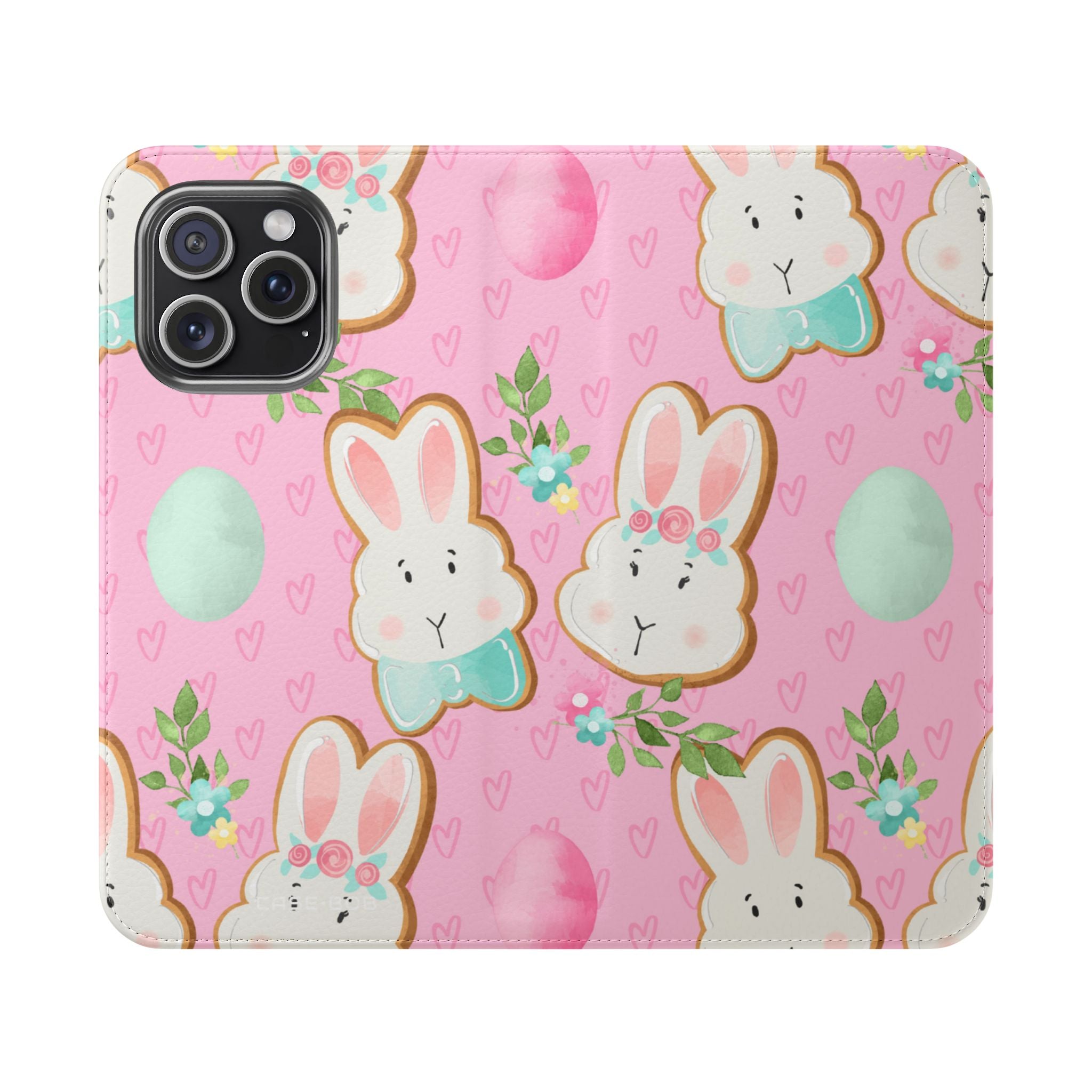 Blushing Bunny Bloom - iPhone 15 Pro Max Case - Wallet