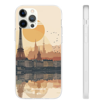 Parisian Sunset Serenity | Flexible Phone Case for iPhone