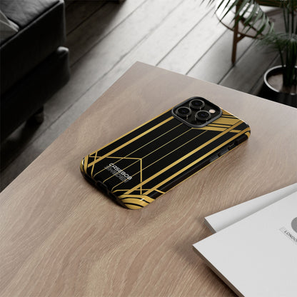 Golden Geometric Symphony iPhone 14 - Tough