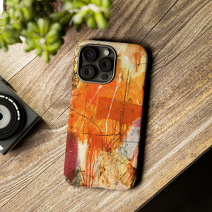 Abstract Orange Art - Protective Phone Case