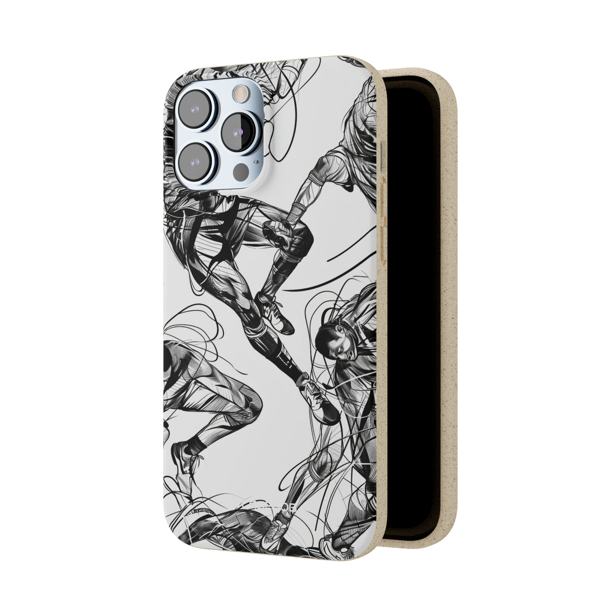 Dynamic Athletic Surrealism | Biodegradable Phone Case