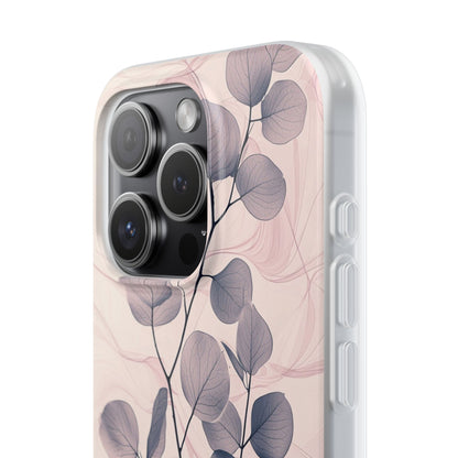 Veined Leaf Whisper iPhone 15 Pro Case - Soft