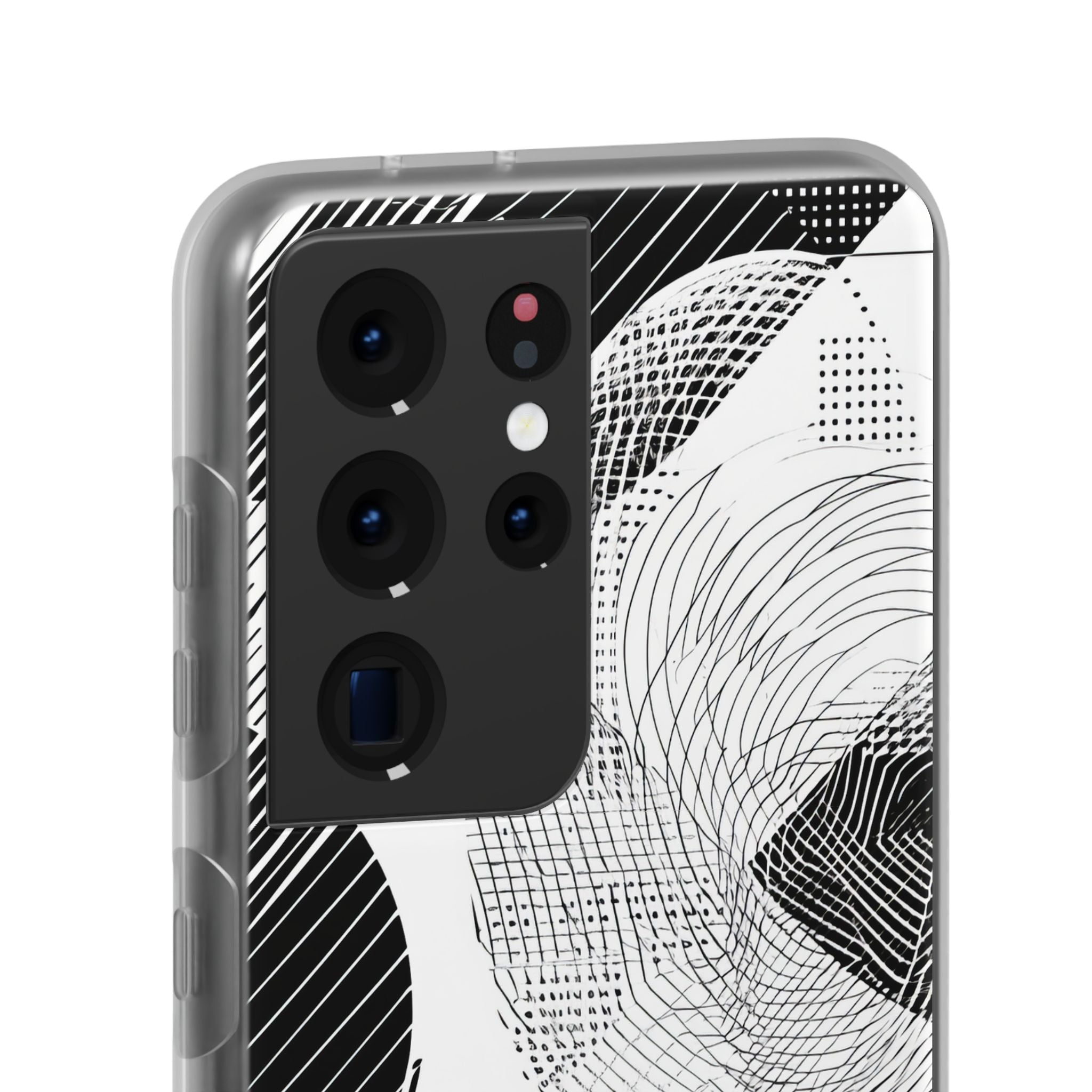 Monochrome Dynamics | Flexible Phone Case for Samsung Galaxy