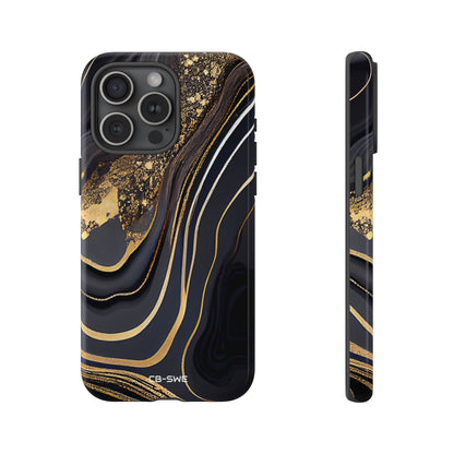 Elegant Gold Streams - iPhone Case