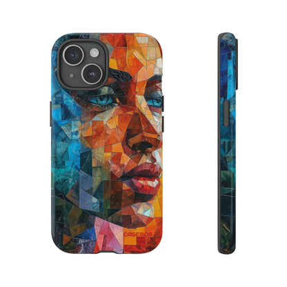 Geometric Fusion Lady - Protective Phone Case