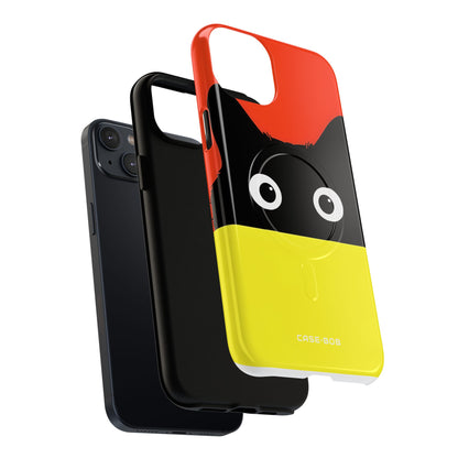 Peekaboo Cat Crimson iPhone 14 Plus Case - Tough+