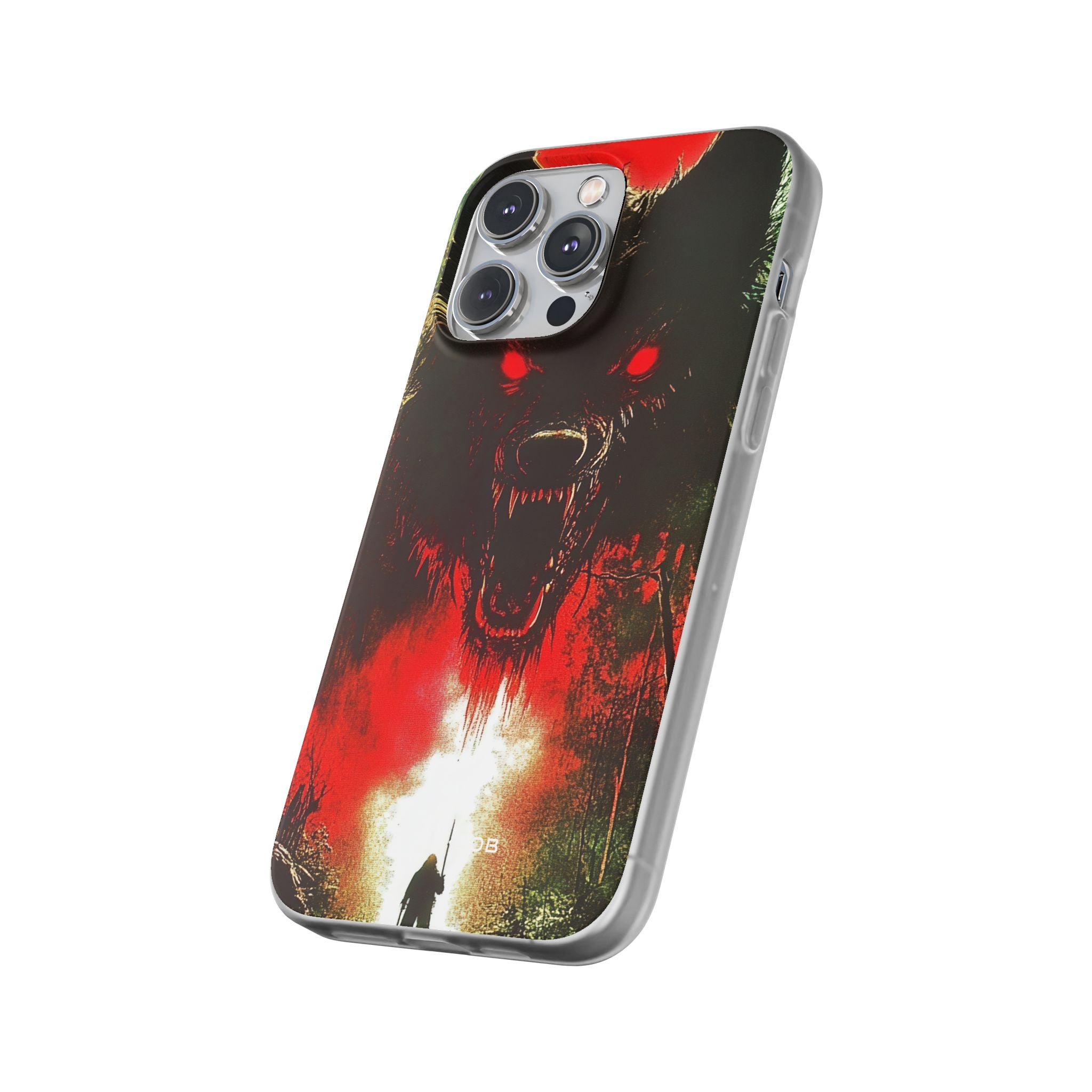 Crimson Wolf iPhone 14 Pro Max Case - Soft