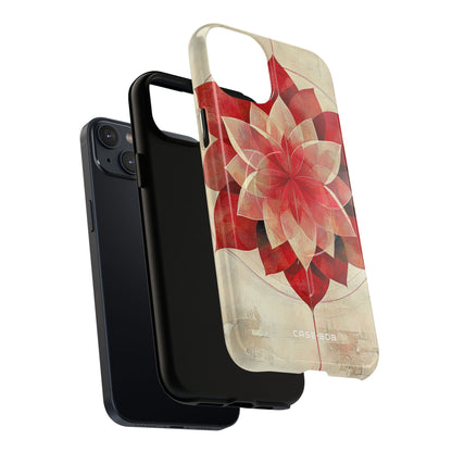 Crimson Bloom iPhone 14 Plus Case - Tough+