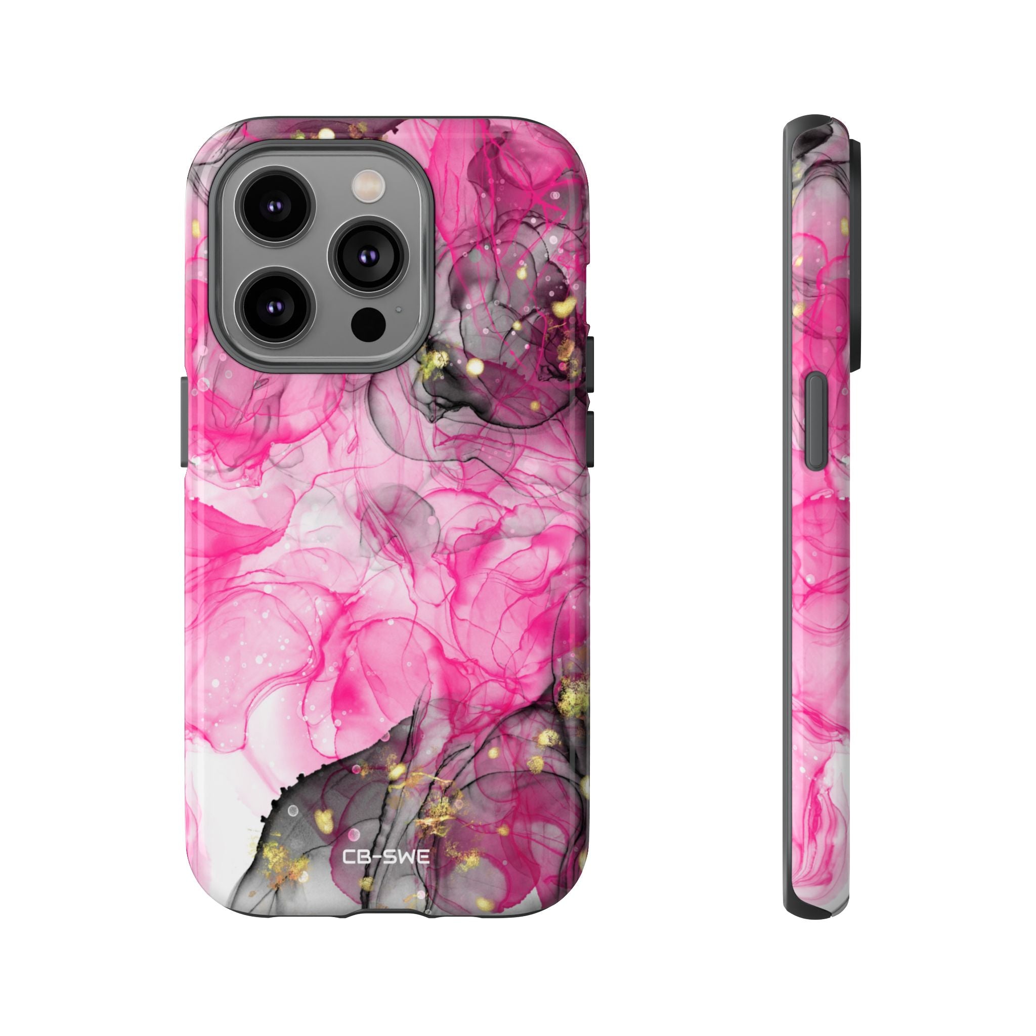 Vibrant Pink Swirls - iPhone Case
