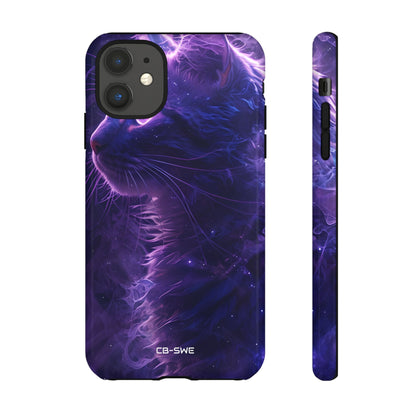 Mystical Starlit Cat - iPhone Case