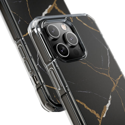 Golden Veins Emerge iPhone Case - Impact