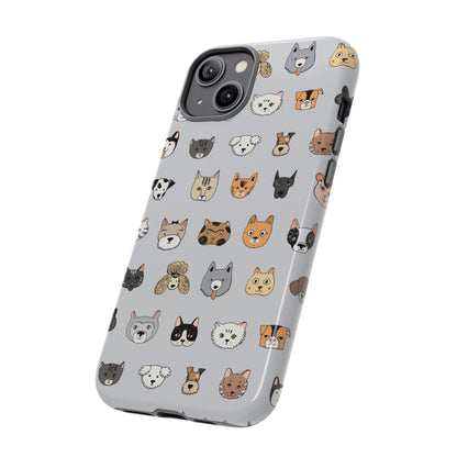 Cats n Dogs Pattern iPhone Case (Protective) Phone Case