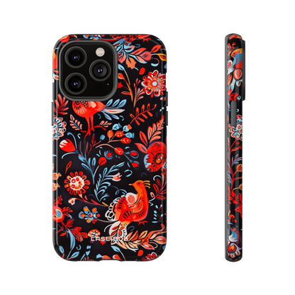 Vivid Birdscape iPhone 14 Pro Max Case - Tough