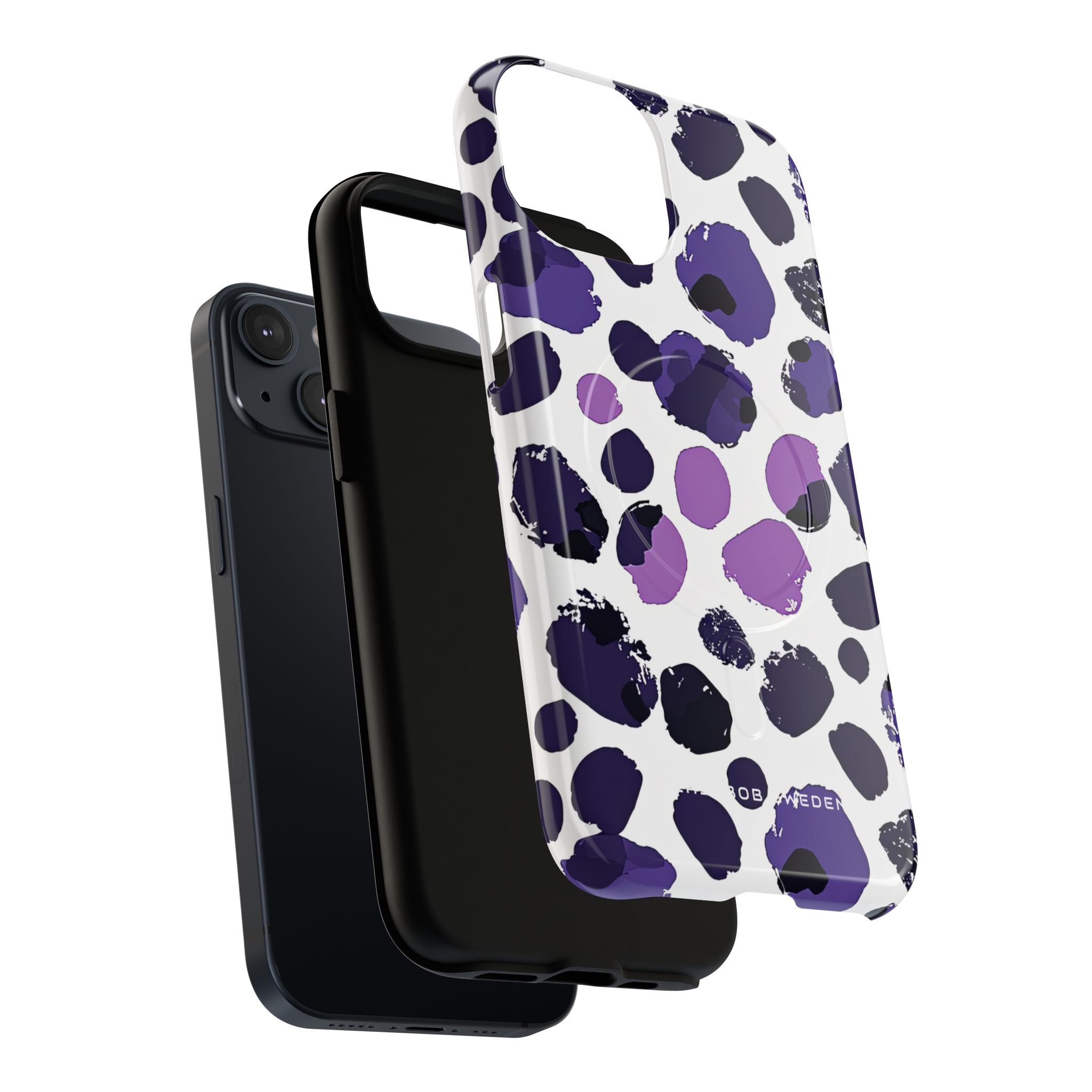 Purple Inkblots iPhone 14 | Tough+ Phone Case