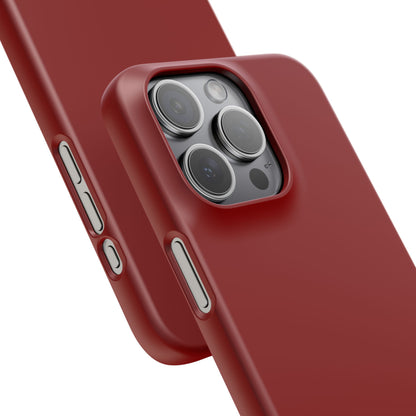 Dark Red iPhone 15 - Slim Phone Case