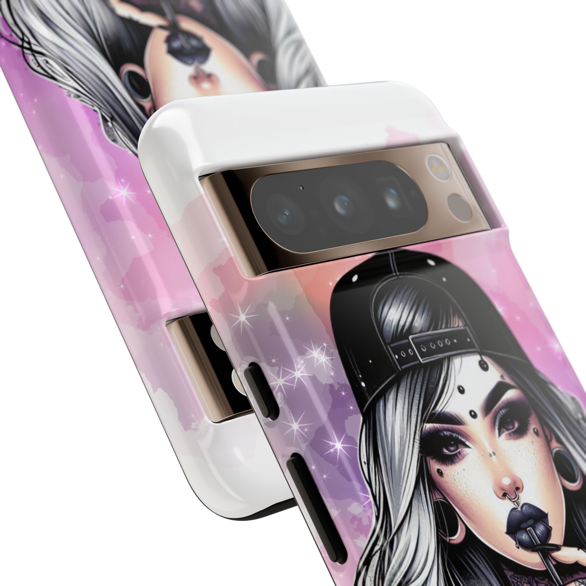 Silver Sip Nebula Google Pixel 8 Pro Case - Tough