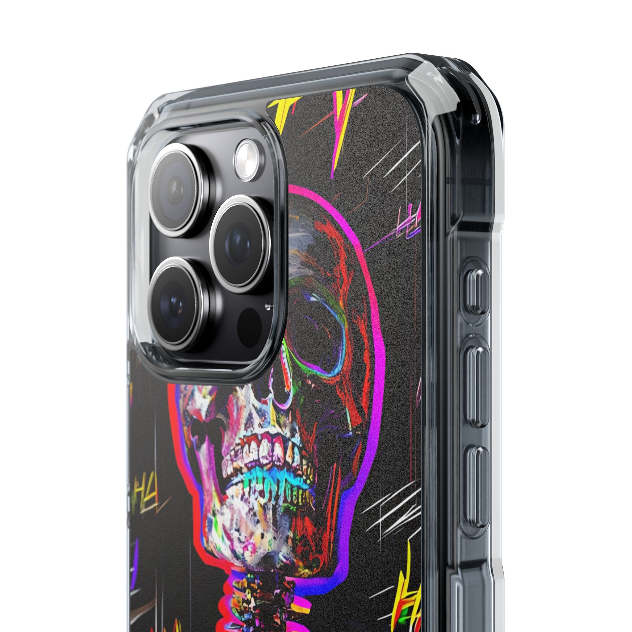 Neon Skeleton Laugh iPhone 15 Pro Max Case - Impact
