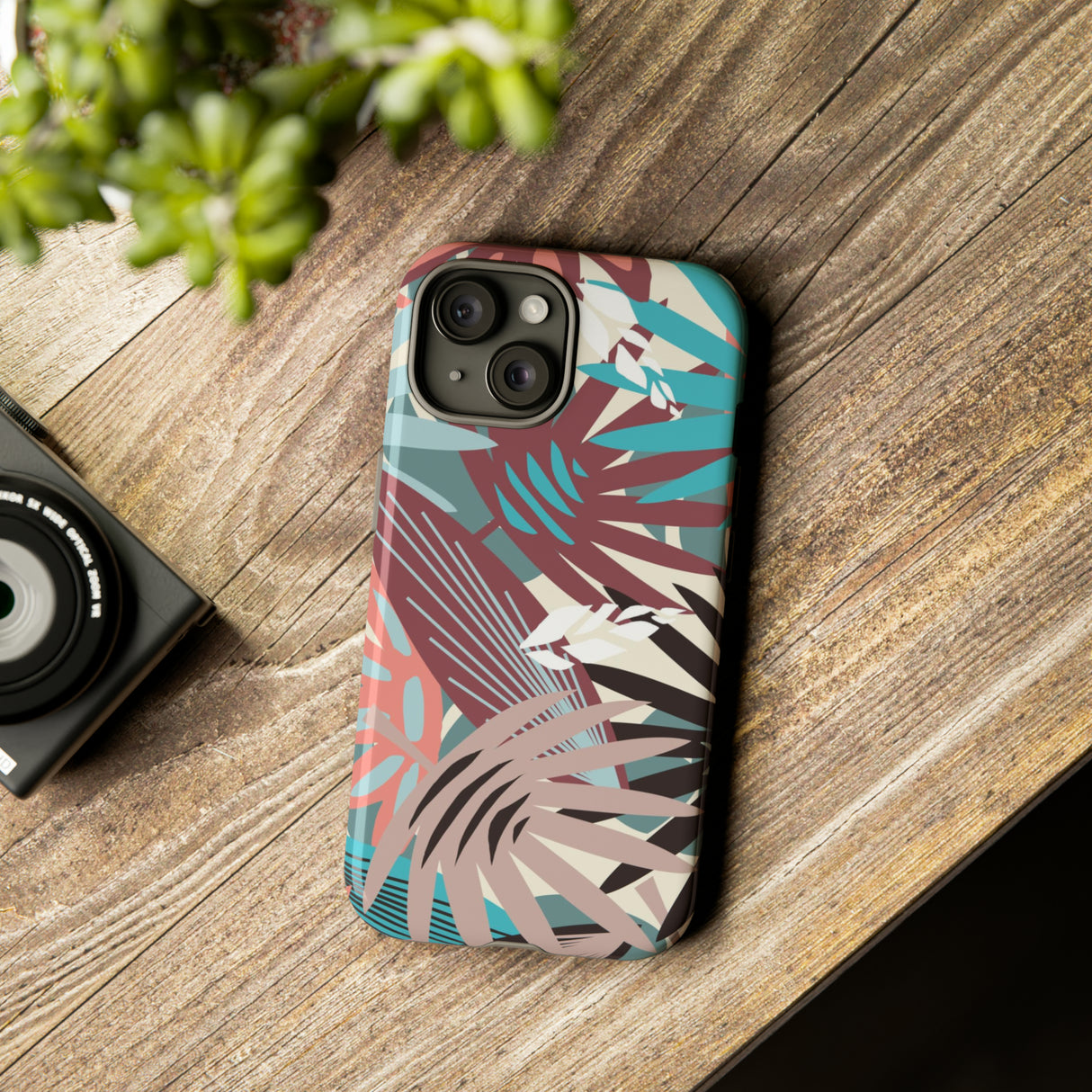 Tropical Leaf Jazz - Protective Phone Case