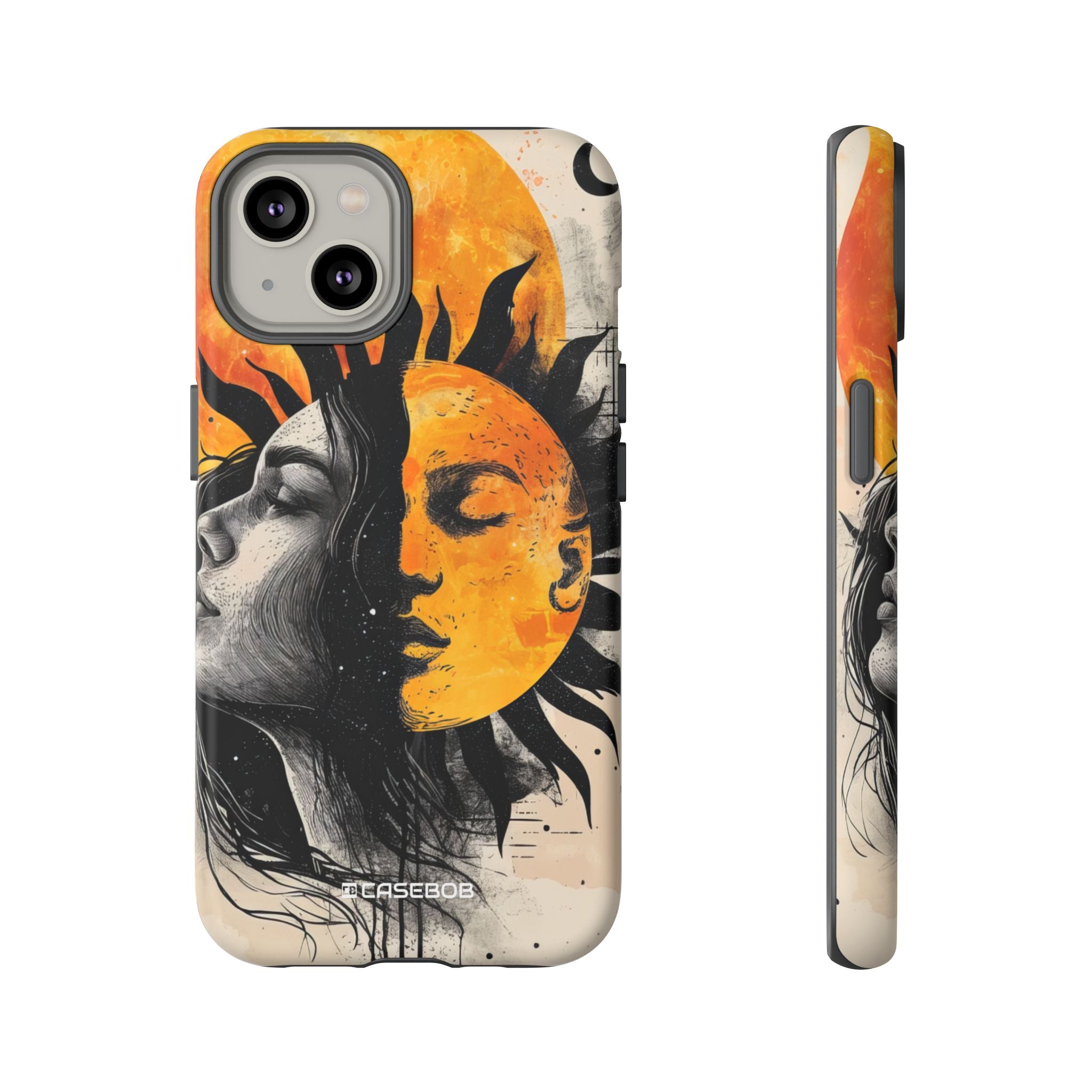 Sunlit Duality | Protective Phone Case for iPhone