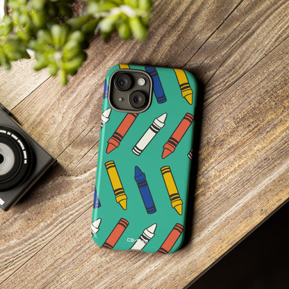 Crayons Dance Playfully - iPhone Case