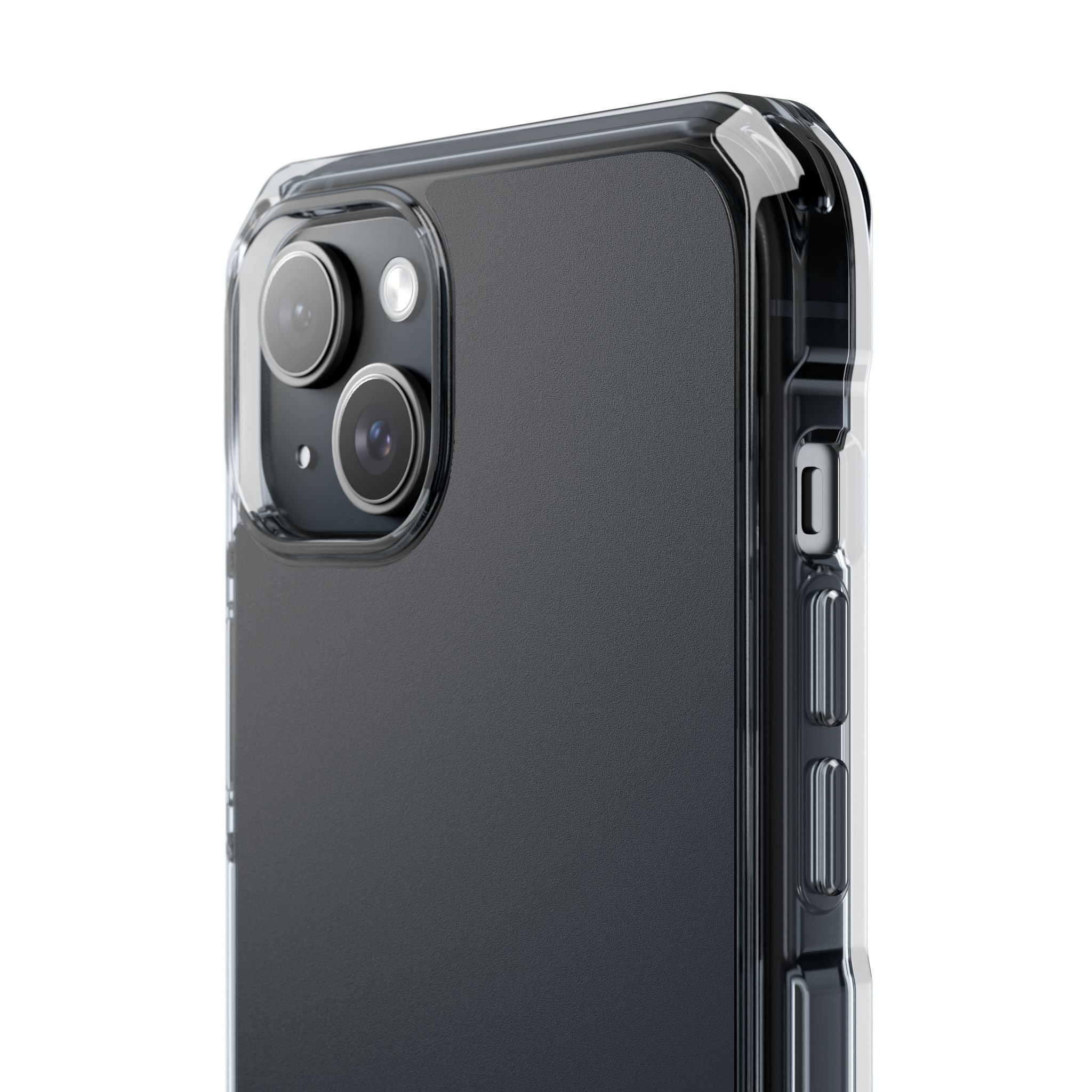 Gun Metal - Clear Impact Case for iPhone