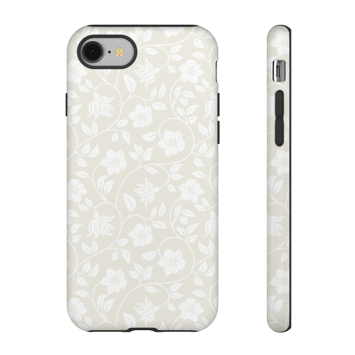 Light Color Floral iPhone case (Protective) - Protective Phone Case