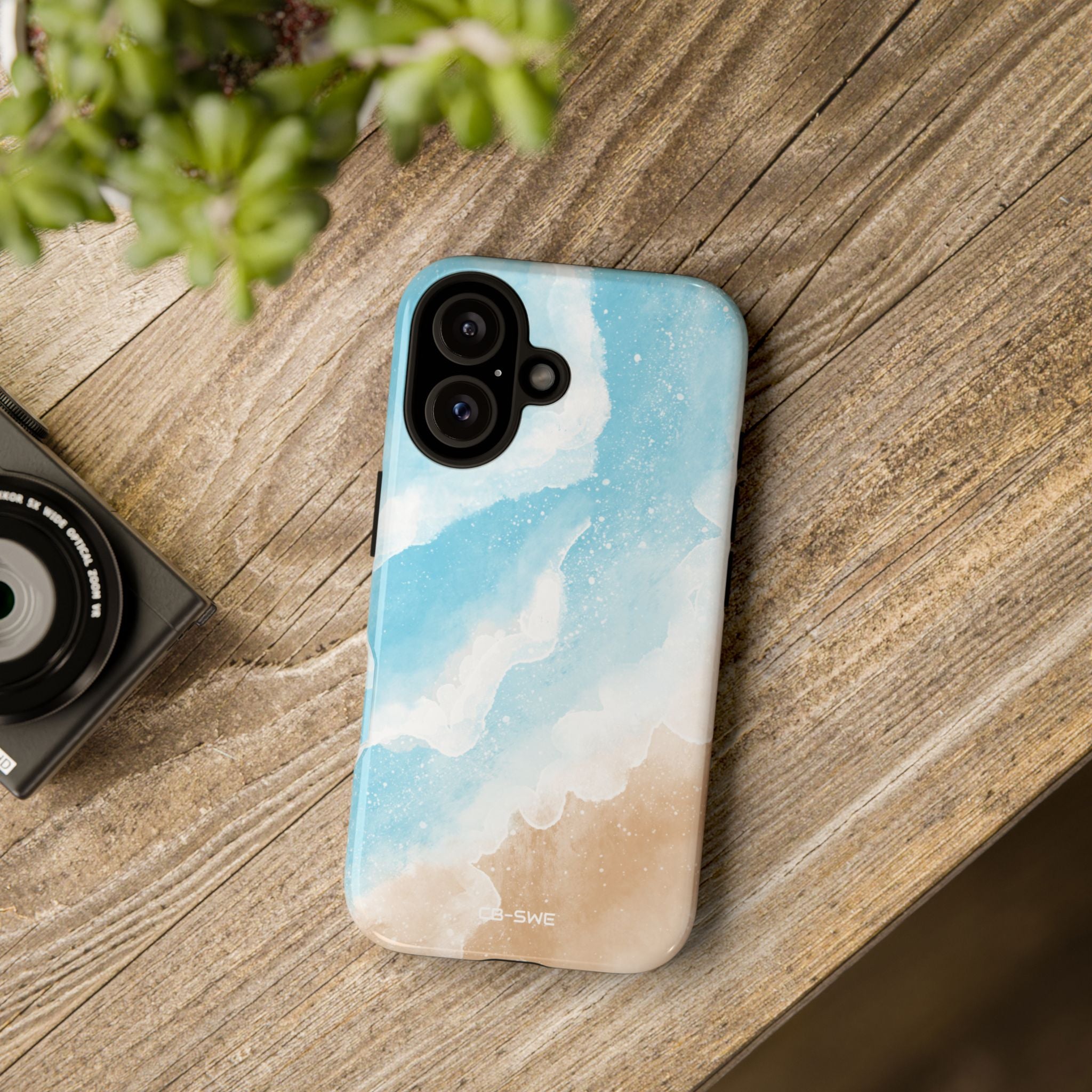 Serene Coastal Whispers - iPhone Case