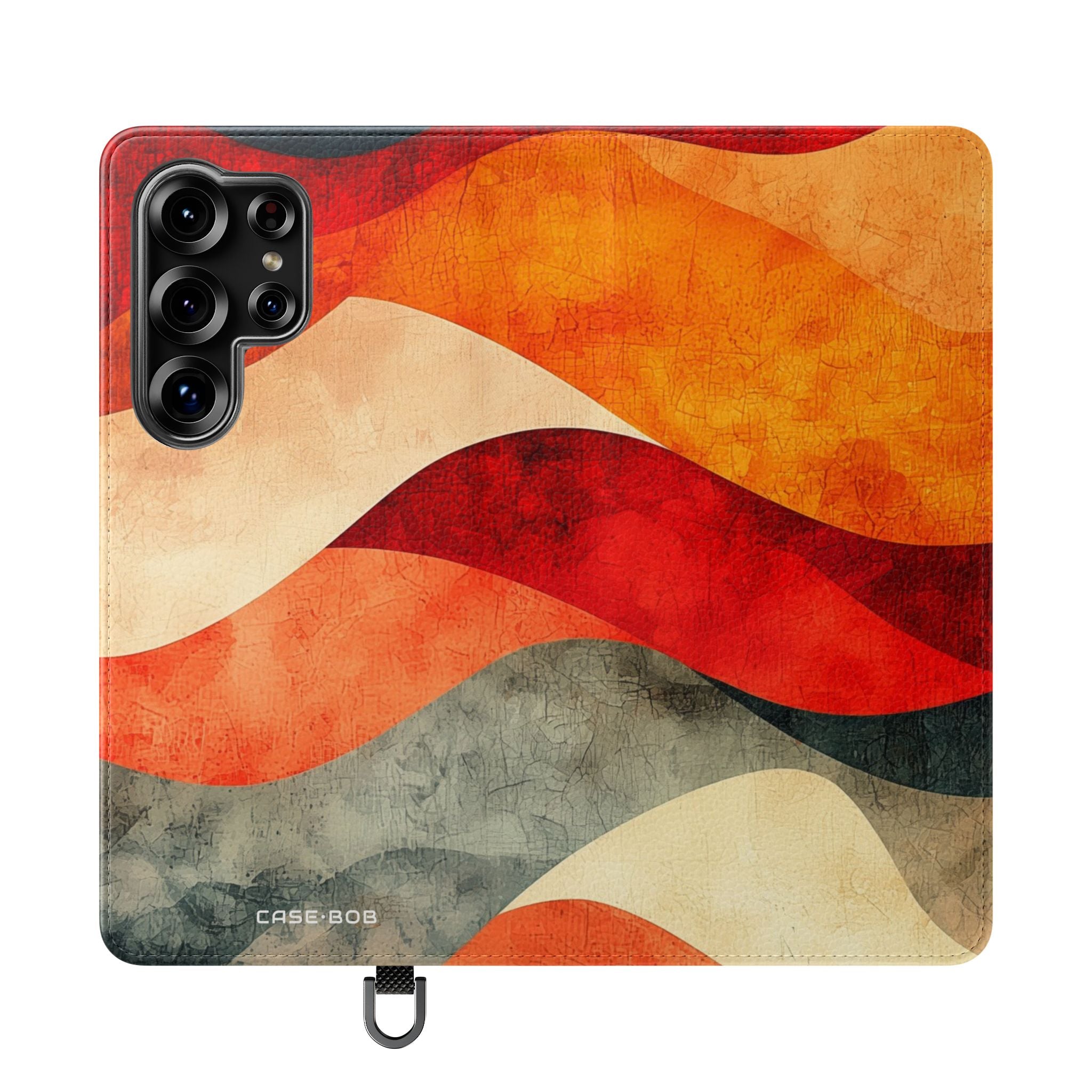 Crimson Ripples - Samsung S25 Ultra Case - Wallet