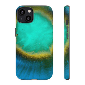 Green Yelly Ink Art iPhone Case (Protective) iPhone 13 Matte Phone Case